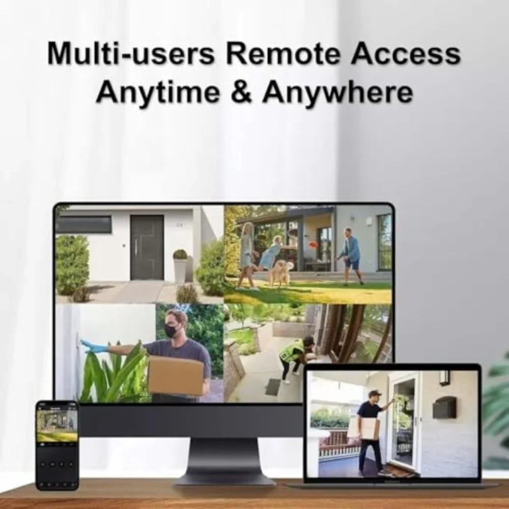 New 5MP IP PoE Camera, Active Deterrence IP Security Camera Outdoor, Aduio &